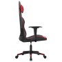 Sedia da Gaming Massaggiante Rosso e Nero in Similpelle