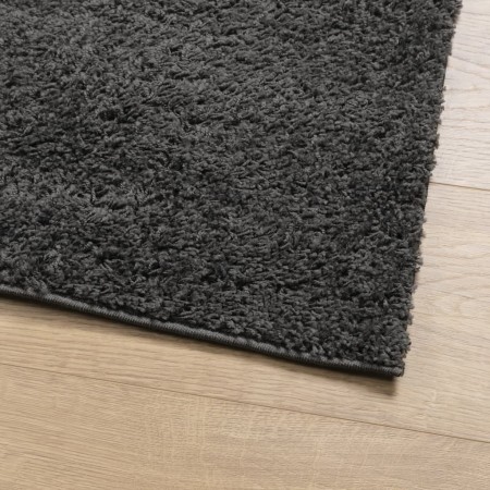 Tappeto Shaggy PAMPLONA Pelo Lungo Moderno Antracite 100x200cm