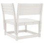 Set Salotto da Giardino 7 pz Bianco in Legno Massello di Pino