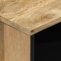 Comodino 50x33x60 cm in Legno Massello di Mango