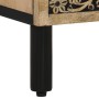 Comodino 50x33x60 cm in Legno Massello di Mango