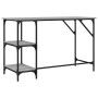 Scrivania Grigio Sonoma 120x50x75cm Metallo e Legno Multistrato