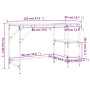Scrivania Grigio Sonoma 120x50x75cm Metallo e Legno Multistrato