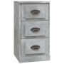 Credenza Grigio Cemento 36x35,5x67,5 cm in Legno Multistrato