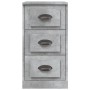 Credenza Grigio Cemento 36x35,5x67,5 cm in Legno Multistrato