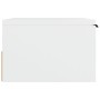 Comodini a Muro 2 pz Bianchi 34x30x20 cm