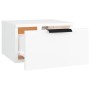 Comodini a Muro 2 pz Bianchi 34x30x20 cm