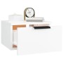 Comodini a Muro 2 pz Bianchi 34x30x20 cm