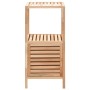 Armadietto da Bagno in Legno Massello di Noce 39,5x35,5x86 cm