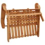 Set Salotto da Giardino Adirondack 3pz Legno Massello di Acacia