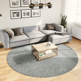 Tappeto Shaggy PAMPLONA a Pelo Lungo Moderno Verde Ø 240 cm