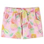 Pantaloncini per Bambini con Coulisse Rosa Tenue 128