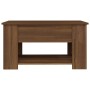 Tavolino da Salotto Rovere Marrone 79x49x41cm Legno Multistrato