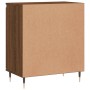 Credenza Rovere Marrone 60x35x70 cm in Legno Multistrato