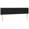 Testiere 2 pz Nero 100x5x78/88 cm in Tessuto