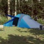 Tenda da Campeggio a Cupola per 4 Persone Blu Impermeabile