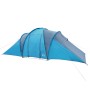 Tenda da Campeggio a Cupola per 4 Persone Blu Impermeabile