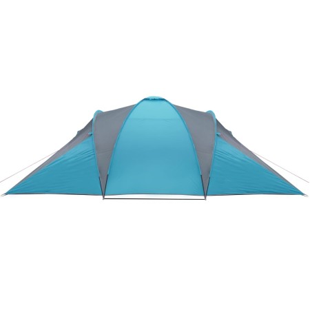 Tenda da Campeggio a Cupola per 4 Persone Blu Impermeabile