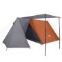 Tenda da Campeggio 3 Persone Grigio e Arancione Impermeabile