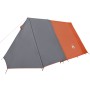 Tenda da Campeggio 3 Persone Grigio e Arancione Impermeabile