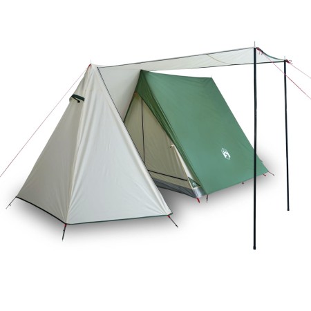 Tenda da Campeggio per 3 Persone Verde Impermeabile