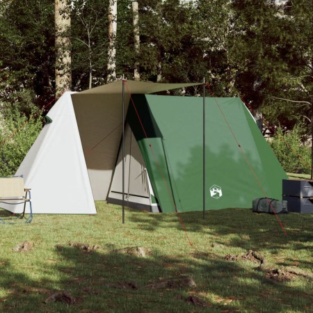 Tenda da Campeggio per 3 Persone Verde Impermeabile