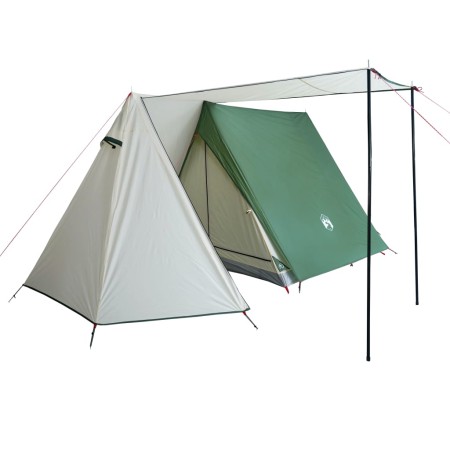 Tenda da Campeggio per 3 Persone Verde Impermeabile