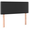 Testiera Nero 90x5x78/88 cm in Similpelle