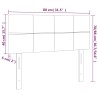 Testiera Marrone Scuro 80x5x78/88 cm in Tessuto