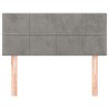 Testiera Grigio Chiaro 90x5x78/88 cm in Velluto