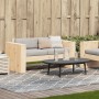 Divano da Giardino 2 Posti 134x60x62 cm Legno Massello di Pino