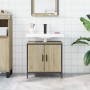 Mobile Lavabo Bagno Rovere Sonoma 60x30x60 cm Legno Multistrato