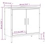 Mobile Lavabo Bagno Rovere Sonoma 60x30x60 cm Legno Multistrato