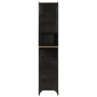 Mobile da Bagno 40x27x180 cm in Ferro e Legno Massello di Mango