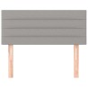 Testiera Grigio Chiaro 90x5x78/88 cm in Tessuto