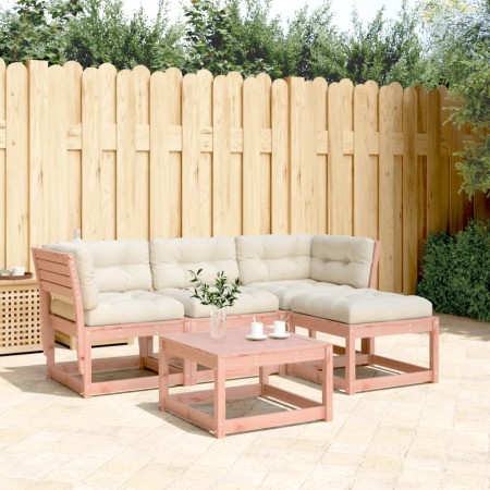 Set Divani Giardino 4 pz con Cuscini Legno Massello di Douglas