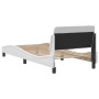 Giroletto con Testiera Bianco 90x190 cm in Similpelle