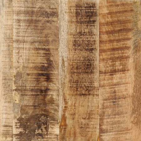 Toeletta 105x35x75cm Legno Massello Mango Grezzo e Ferro