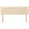Testiere 2 pz Crema 72x5x78/88 cm in Tessuto