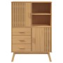 Credenza OLDEN Marrone 85x43x125 cm in Legno Massello di Pino