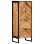 Mobile da Bagno 40x30x100 cm Legno Massello di Acacia e Ferro