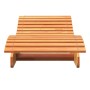 Lettino Marrone Cera 205x60x31,5 cm in Legno Massello di Pino