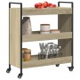 Carrello da Cucina Rovere Sonoma 70x30x82 cm Legno Multistrato