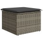 Set Divani da Giardino 12 pz con Cuscini Grigio in Polyrattan