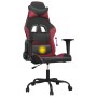 Sedia Gaming Massaggio Nero e Rosso Vino in Similpelle