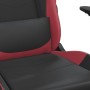 Sedia Gaming Massaggio Nero e Rosso Vino in Similpelle
