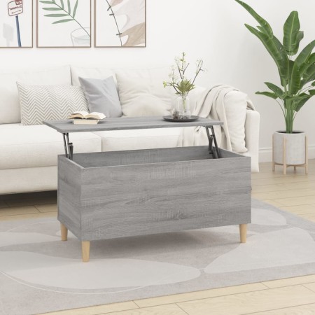 Tavolino Salotto Grigio Sonoma 90x44,5x45 cm Legno Multistrato