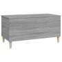 Tavolino Salotto Grigio Sonoma 90x44,5x45 cm Legno Multistrato