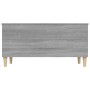 Tavolino Salotto Grigio Sonoma 90x44,5x45 cm Legno Multistrato