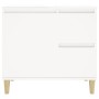 Armadietto da Bagno Bianco 65x33x60 cm in Legno Multistrato